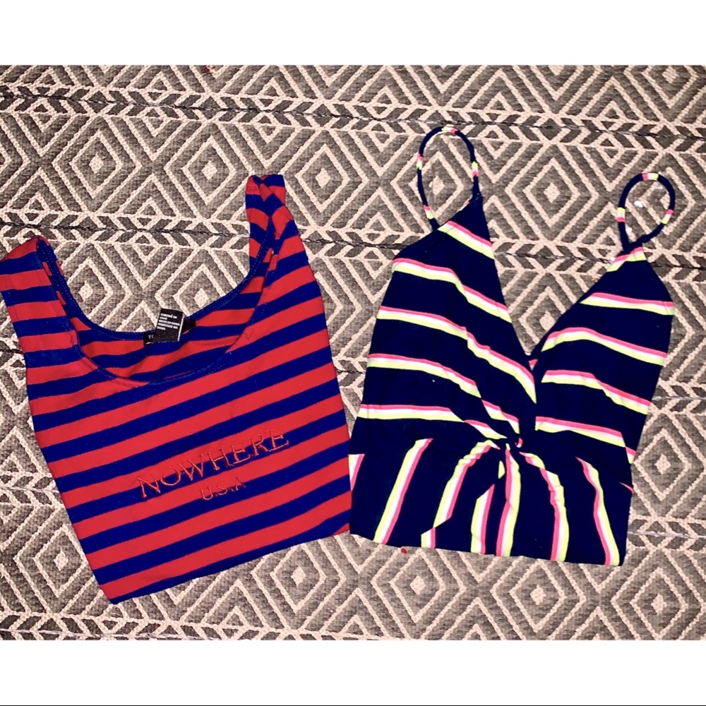 SOLD - BUNDLE: Stripe bodysuits